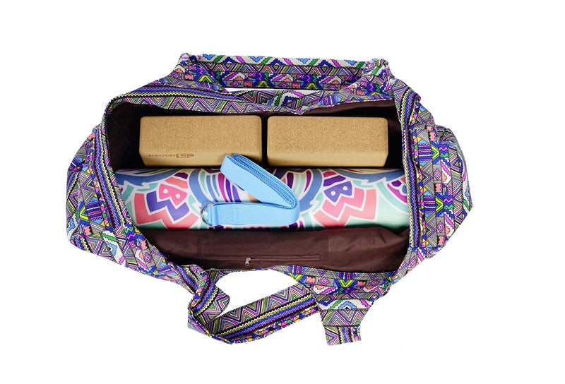 あおぞら(AOZORA) Aozora Yoga Mat Bag Large Yoga Mat Tote Sling Carrier with Pockets Fits Mats with Multi-Functional Storage Pockets Light and Durable (Zuma) - Image 2
